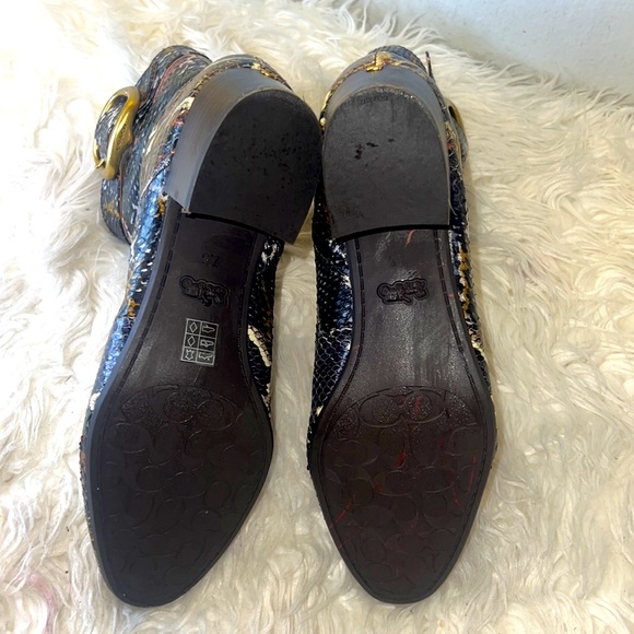 Coach Cassandra Hand painted booties size 7.5 - Picture 12 of 14